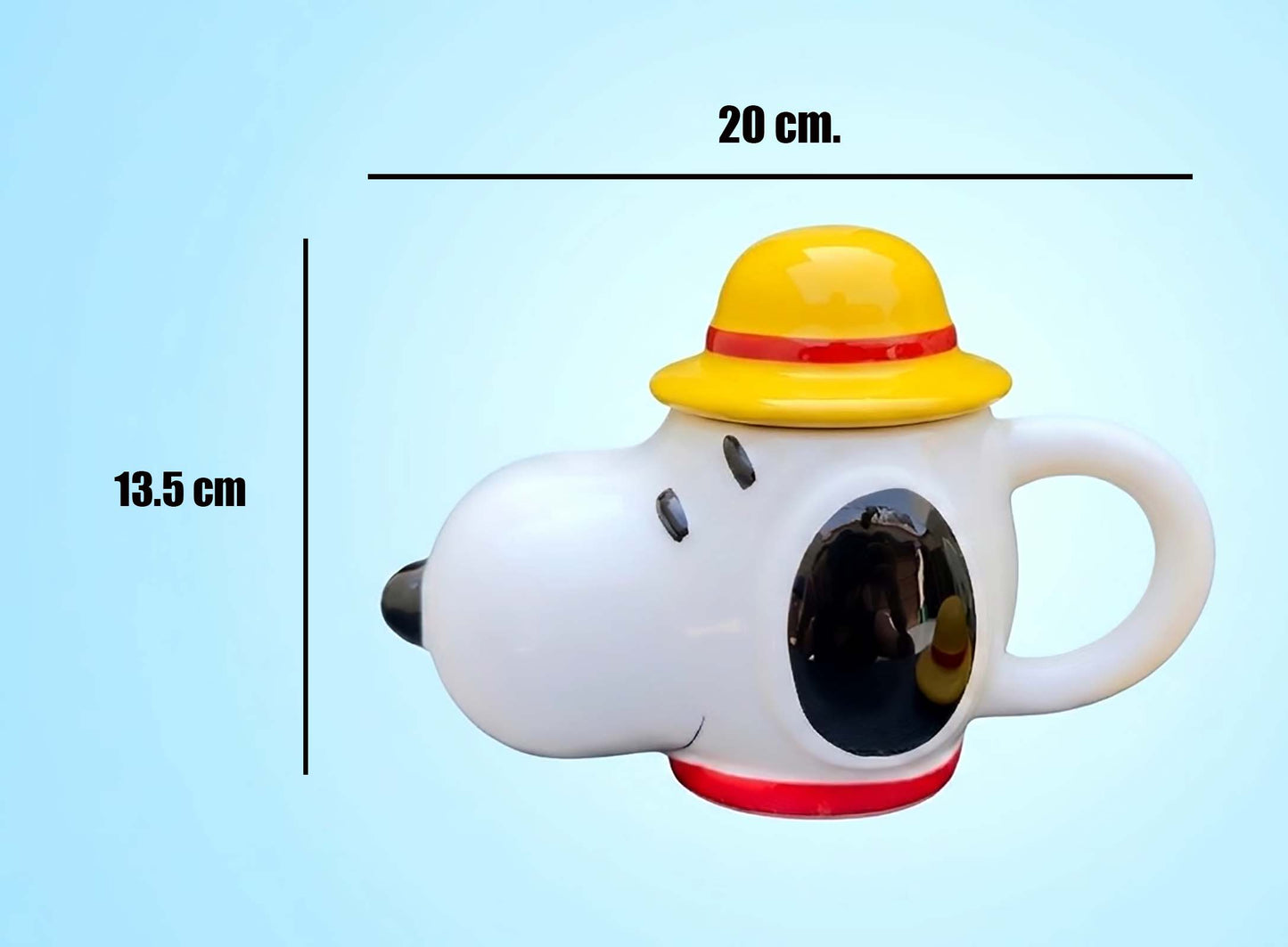 Taza Snoopy estilo One Piece EDICIÓN LIMITADA