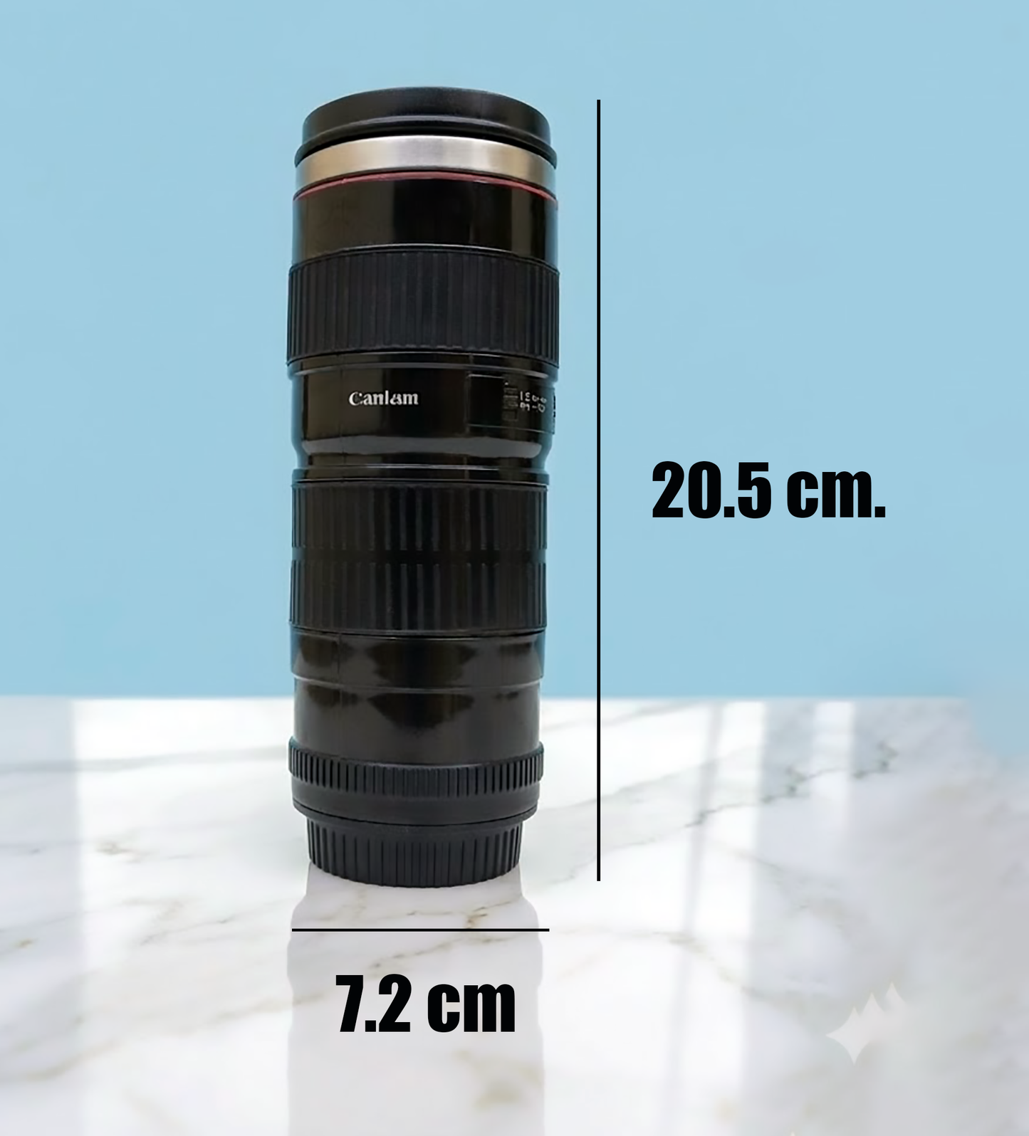 Taza/Termo Lente de Cámara