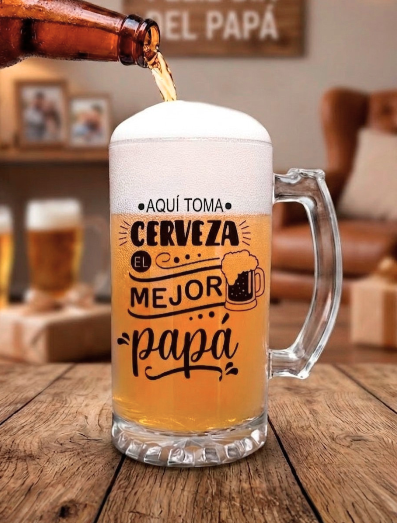 Chop Cervecero Acá toma cerveza el mejor papá 🍺| Chop Cervecero Papá | Chop Transparente