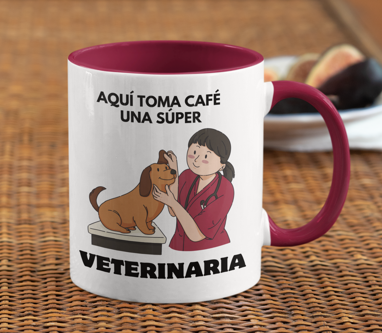 Taza Aquí Toma Café una Súper Veterinaria - Taza para Veterinaria