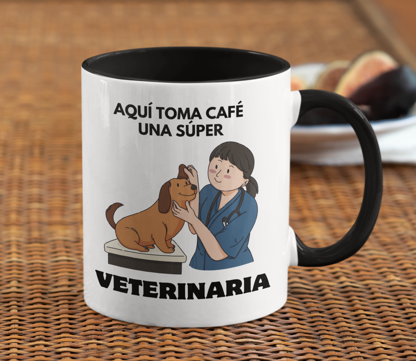 Taza Aquí Toma Café una Súper Veterinaria - Taza para Veterinaria