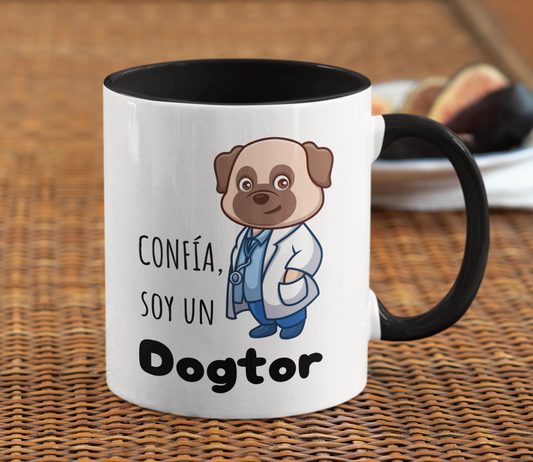 Taza Confía soy un Dogtor - Taza Personalizada para Veterinario