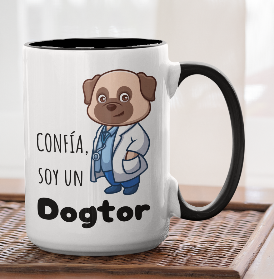 Taza Confía soy un Dogtor - Taza Personalizada para Veterinario