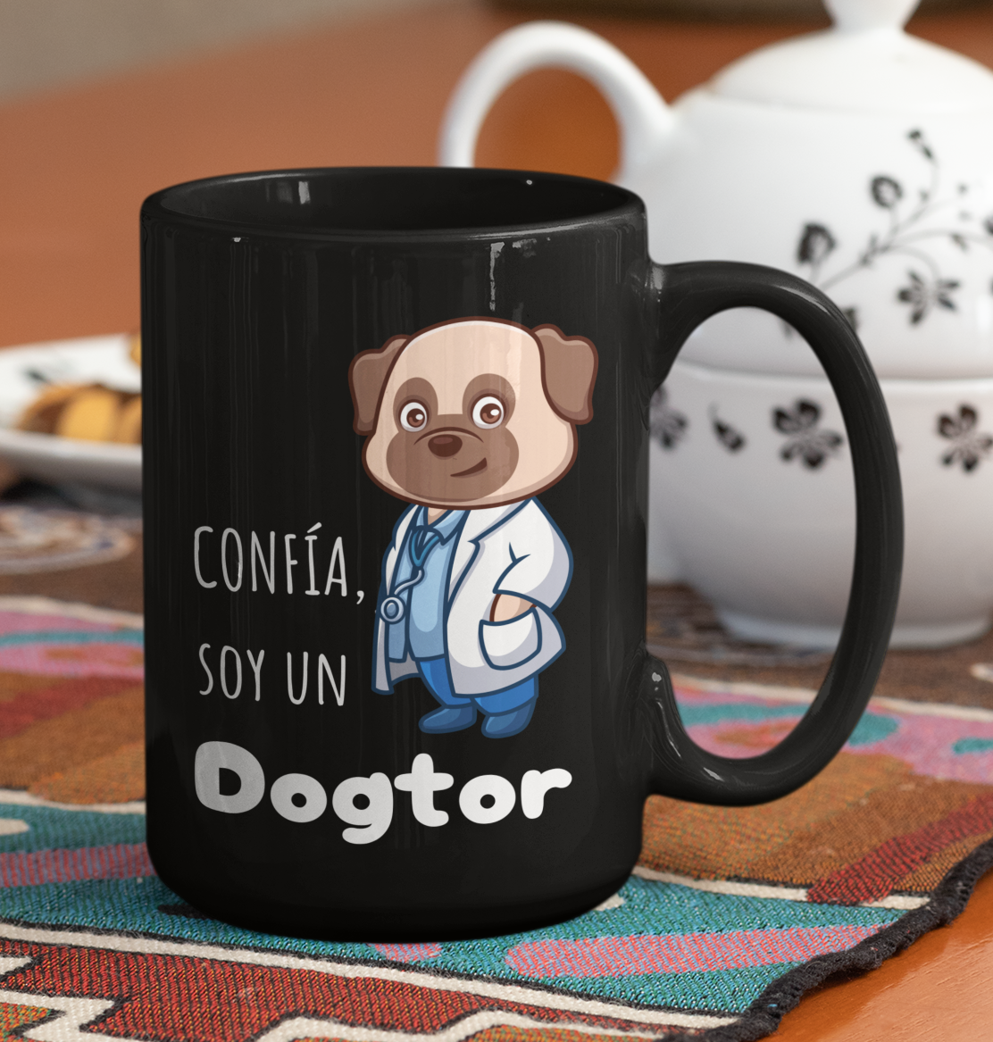 Taza Confía soy un Dogtor - Taza Personalizada para Veterinario