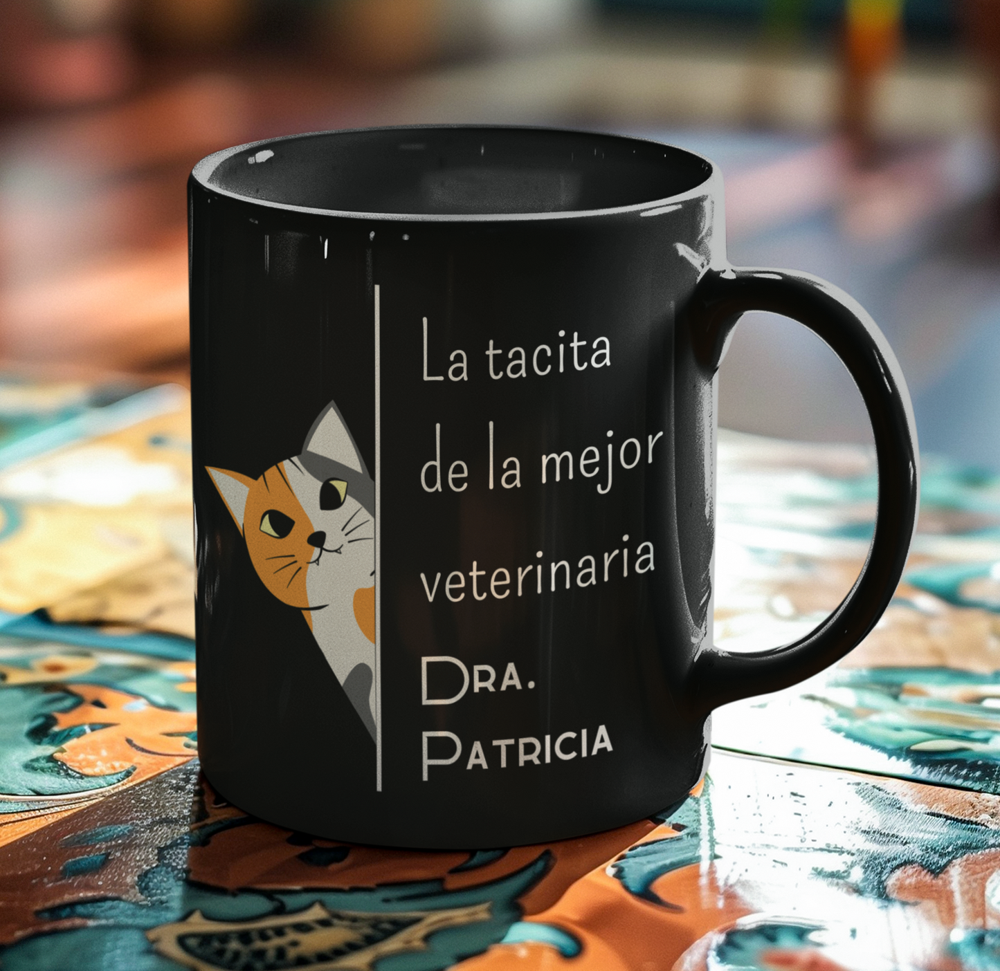 Taza La Tacita de la Mejor Veterinaria con tu Nombre Taza para Veterinario