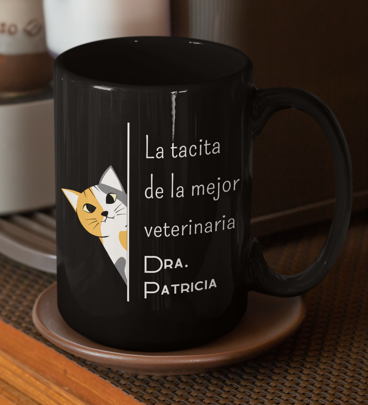 Taza La Tacita de la Mejor Veterinaria con tu nombre - Taza para Veterinario