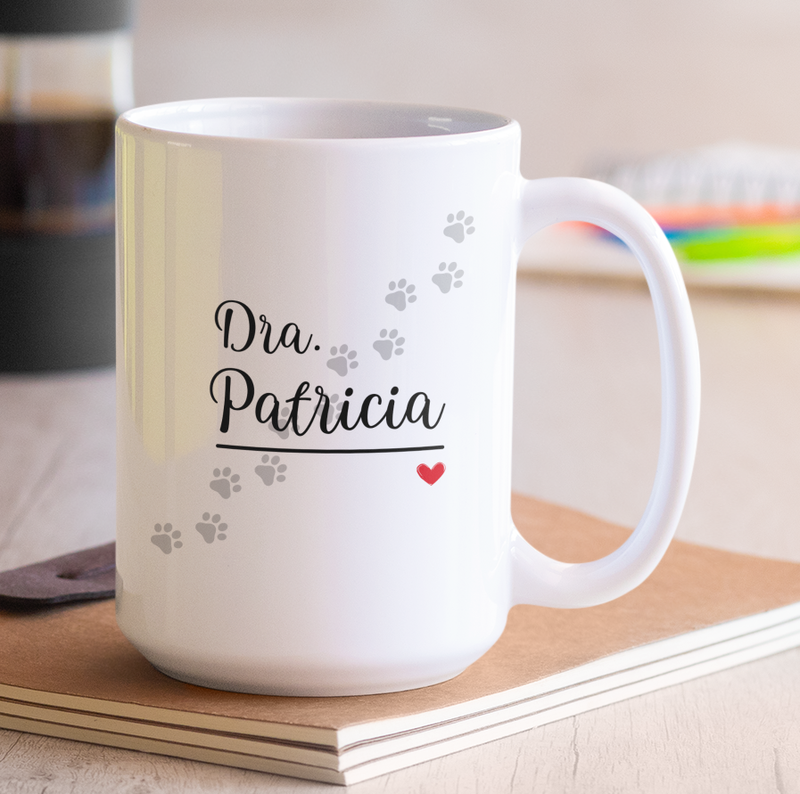 Taza para veterinario con tu nombre - Taza para Veterinario