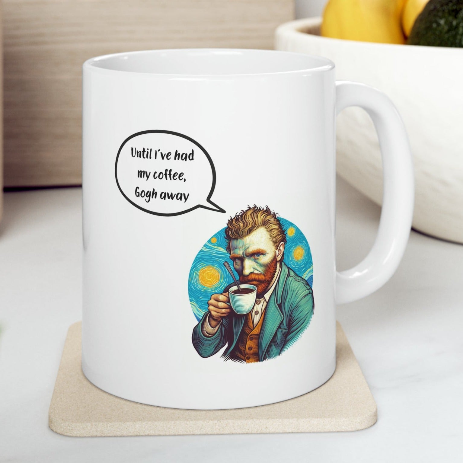 Taza Until I've had my Coffee, Gogh Away - Taza Van Gogh