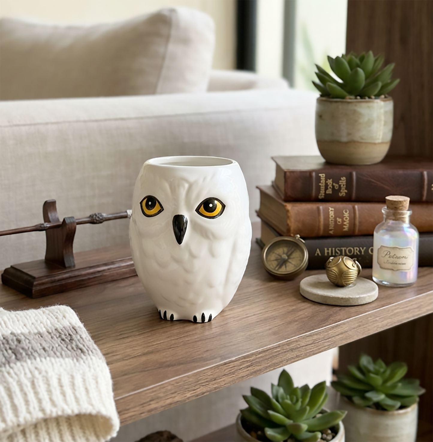 Taza 3D de Hedwig | Tazas Harry Potter