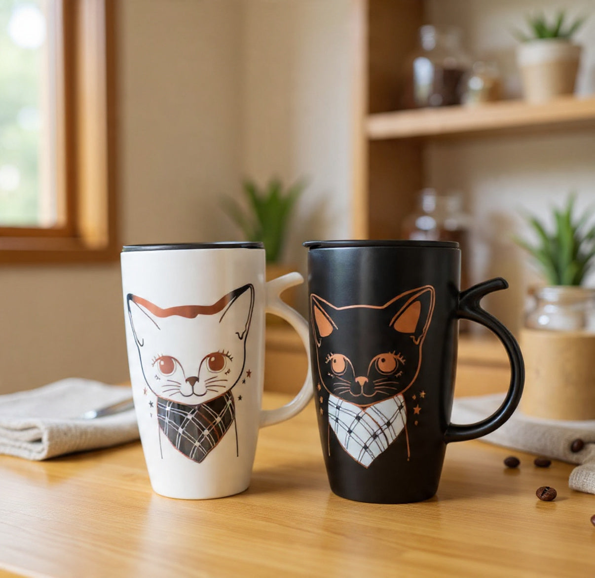 Taza Alta de Gatitos Chic - Taza Gatos