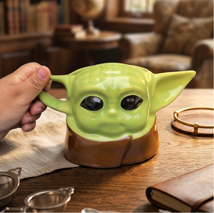 Taza Baby Yoda con Chalina | Taza Star Wars