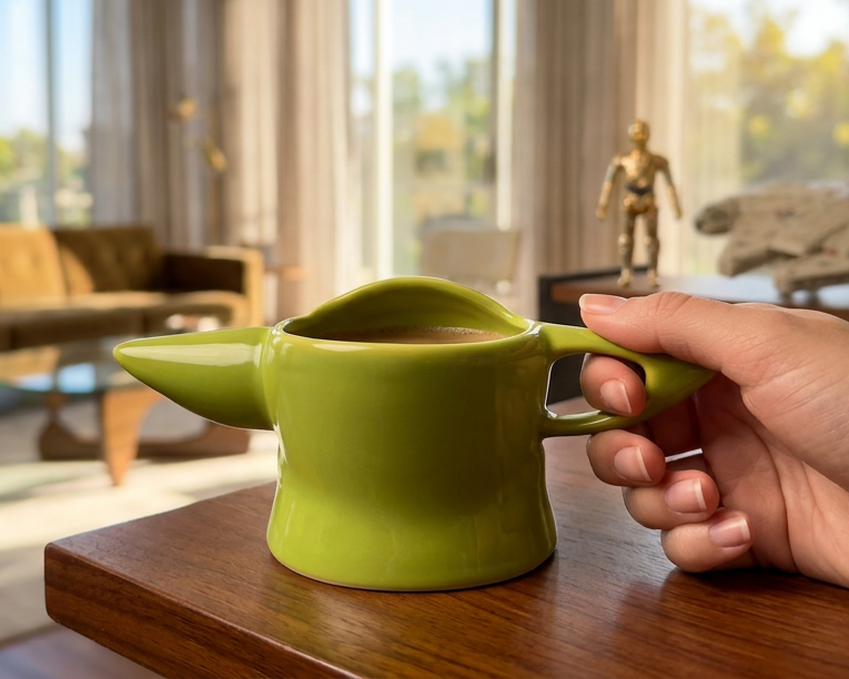Taza Baby Yoda con Chalina | Taza Star Wars