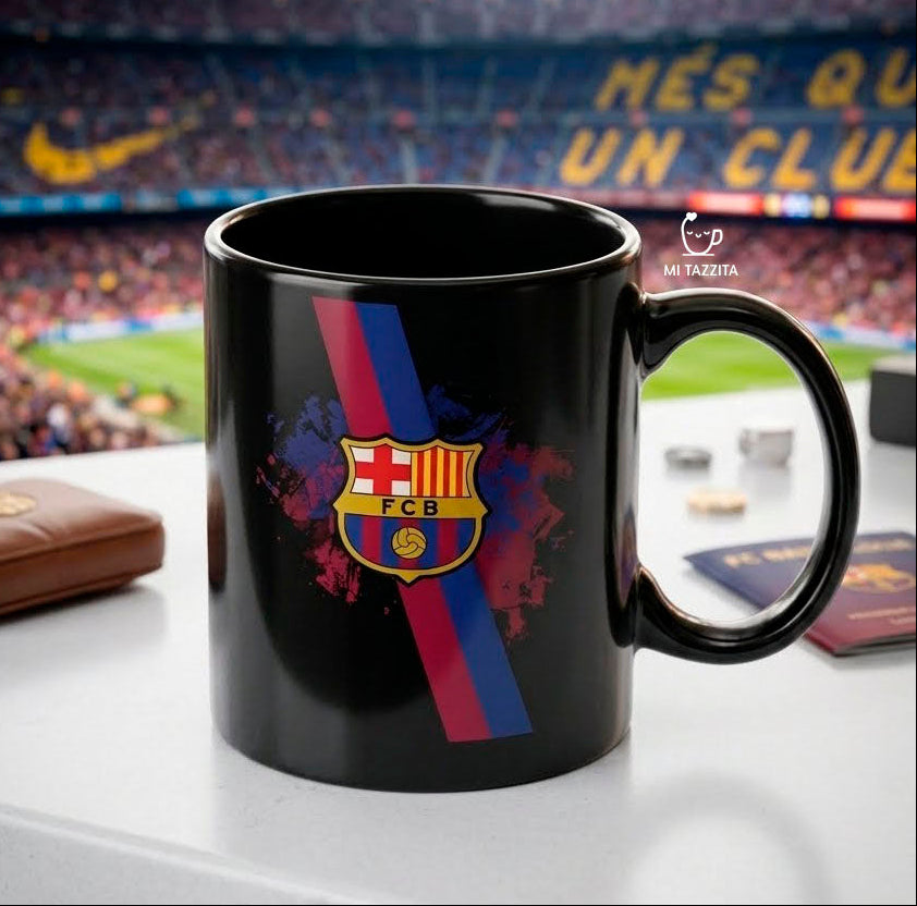 Taza Barcelona | Tazas del Barcelona - Taza Negra de 11 oz