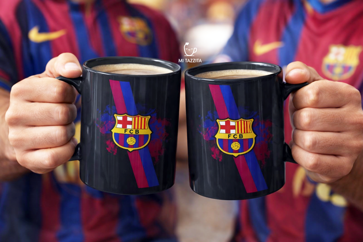 Taza Barcelona | Tazas del Barcelona - Taza Negra de 15 oz 