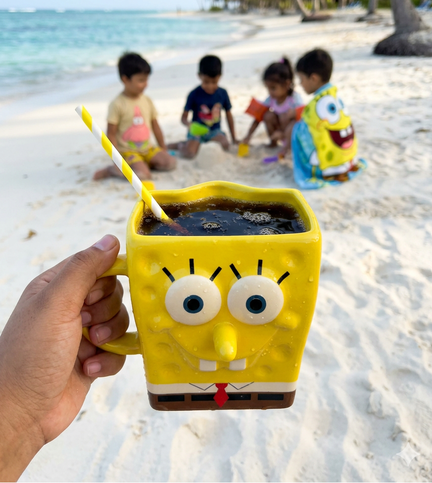 Taza Bob Esponja en 3D - Tazas Bob Esponja