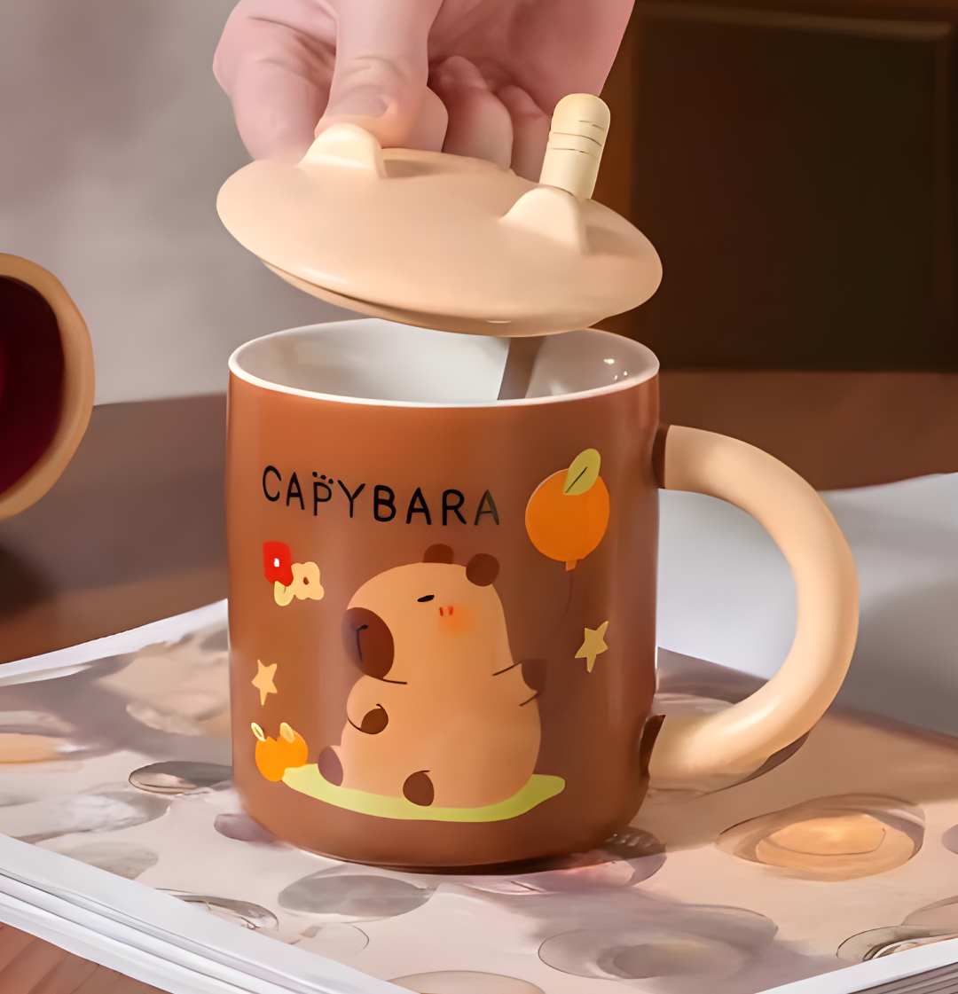 Tazas Capibara Kawaii - Tazas de Capibara - Tazas para Niños & Niñas 