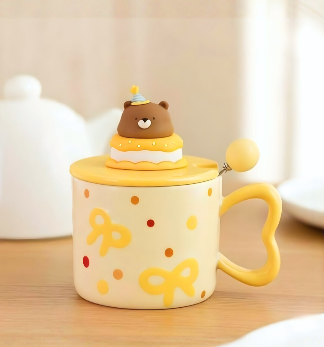 Taza Osito Cumpleañero Amarillo | Tazas para Cumpleaños