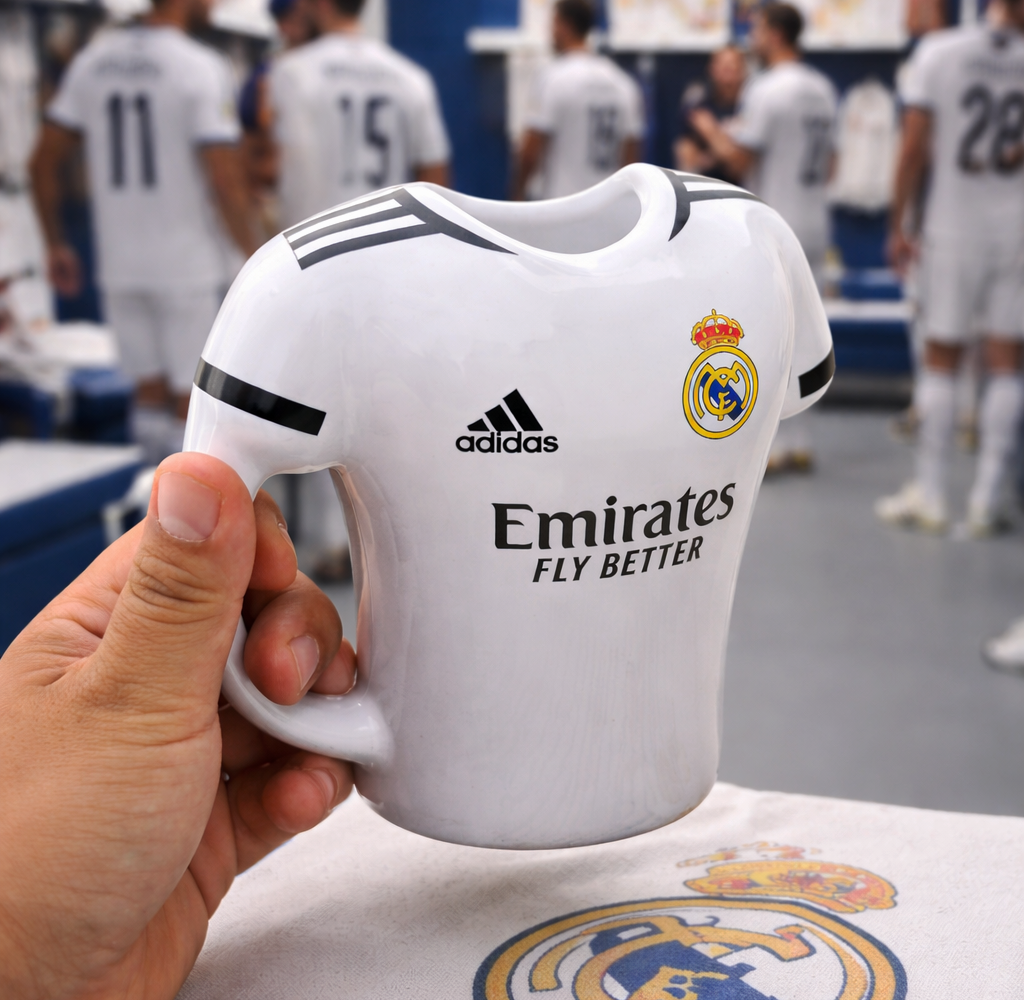Taza Camiseta 3D Real Madrid | Tazas del Real Madrid
