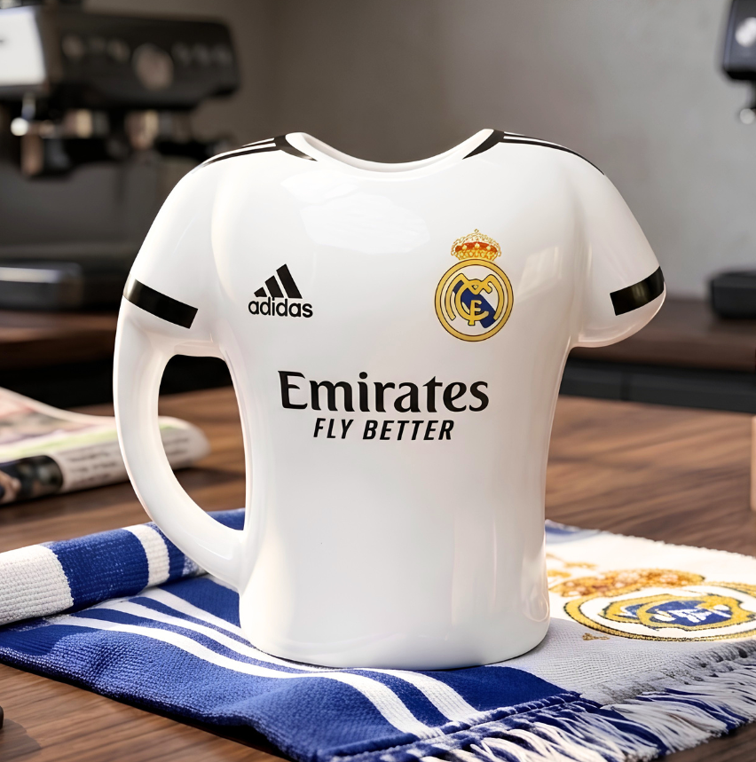 Taza Camiseta 3D Real Madrid | Tazas del Real Madrid