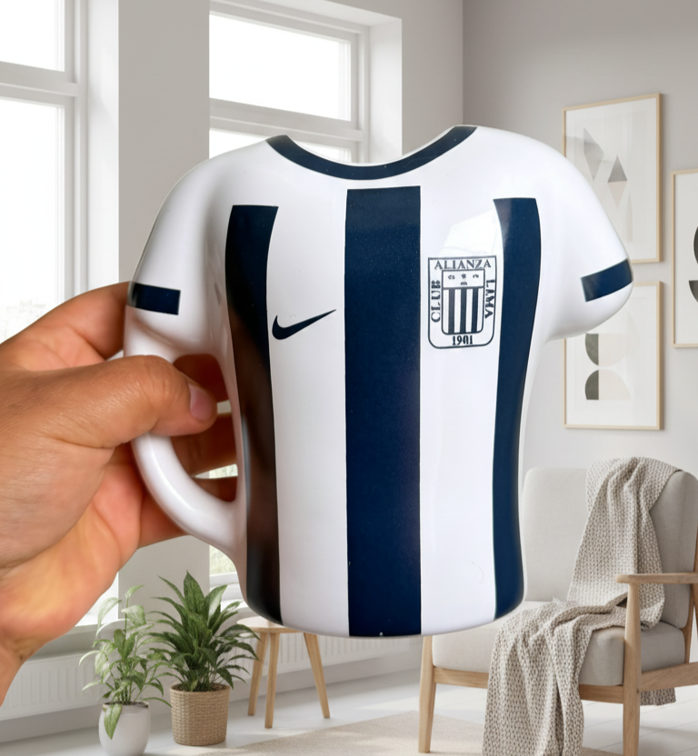 Taza Camiseta Alianza Lima 3D - Taza Alianza Lima - Taza Fútbol