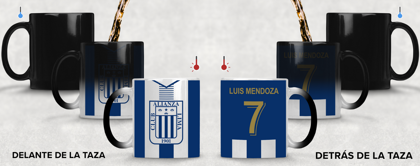 Taza Camiseta Alianza Lima Personalizada - Taza Mágica 11 oz - Taza de Fútbol - Tazas Alianza Lima (2)
