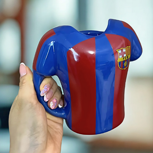 Taza Camiseta Barcelona 3D - Taza FC Barcelona Barça - Taza Fútbol 