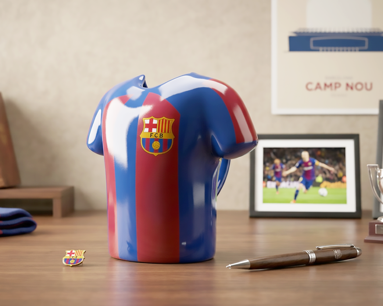 Taza Camiseta Barcelona 3D - Taza FC Barcelona Barça - Taza Fútbol 