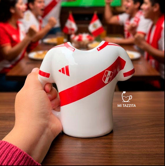 Taza Camiseta Peruana en 3D | Tazas de Fútbol