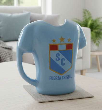Taza Camiseta Sporting Cristal en 3D - Tazas Sporting Cristal - Taza Fútbol 