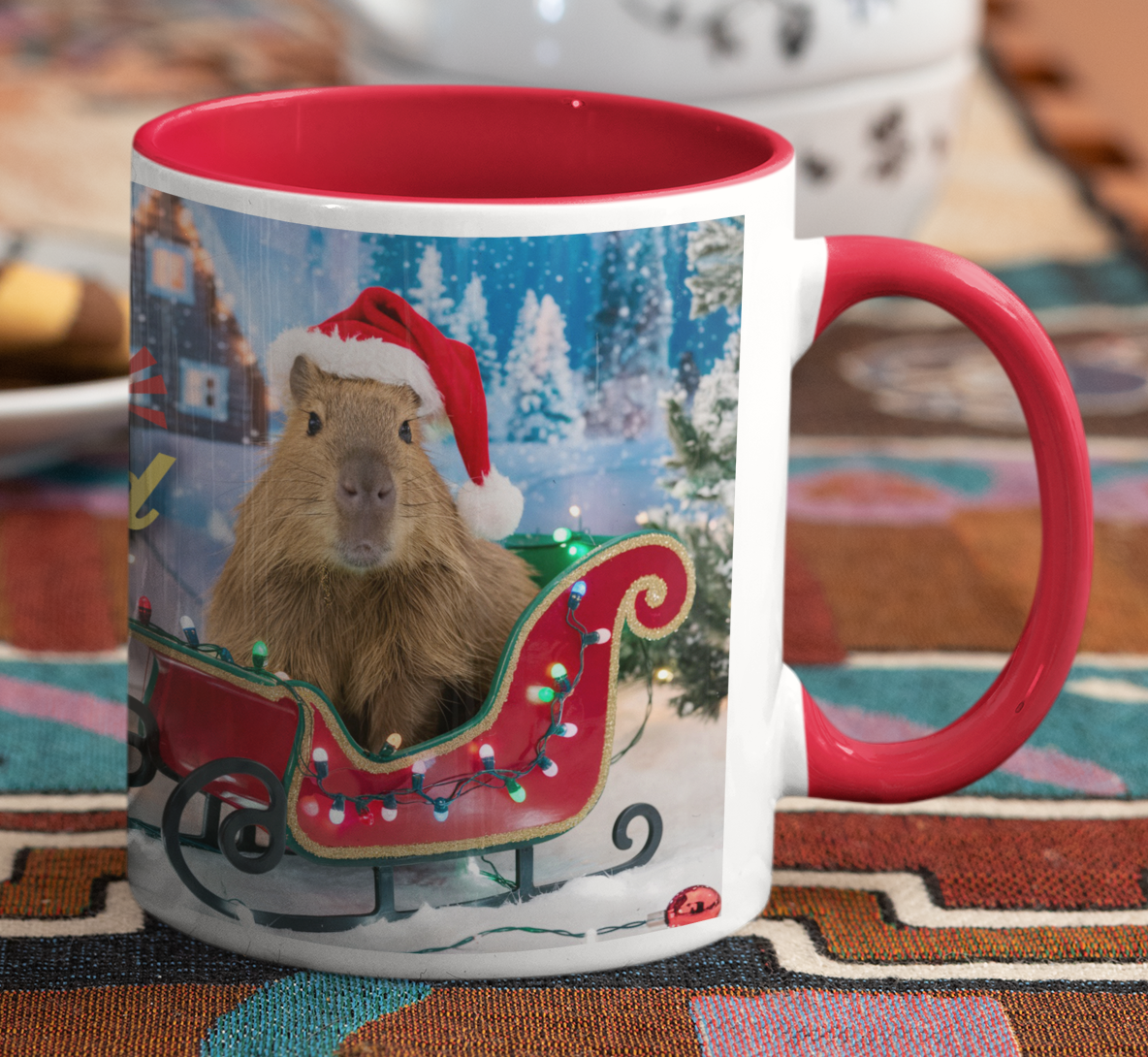 Taza Capibara Navidad