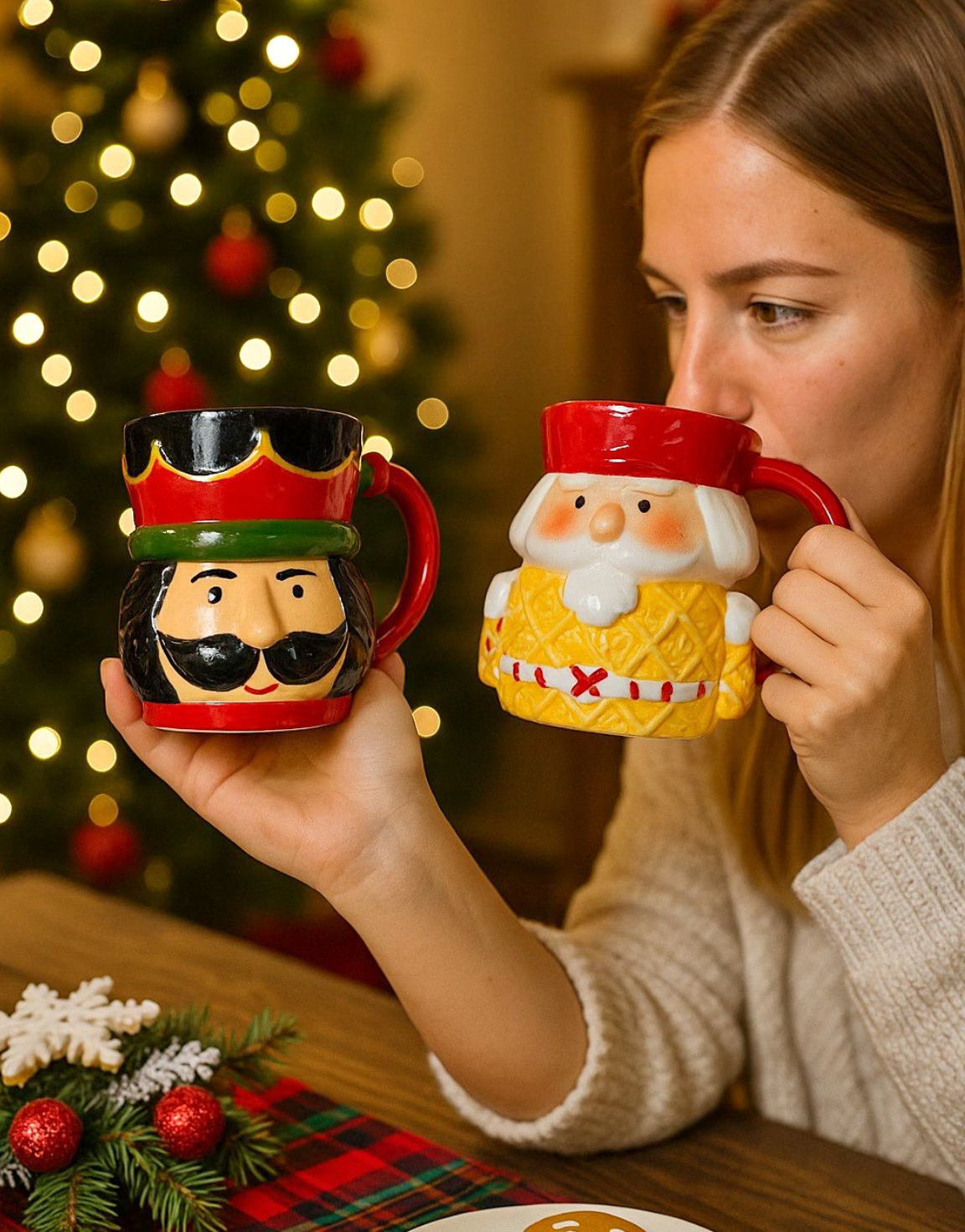 Taza Cascanueces en 3D  - Tazas Navideñas