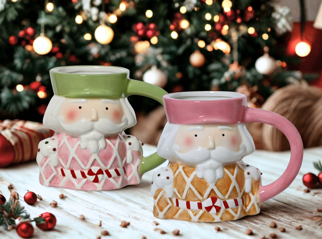 Taza Cascanueces en Colores Pasteles  - Tazas Navideñas