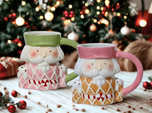 Taza Cascanueces en Colores Pasteles  - Tazas Navideñas