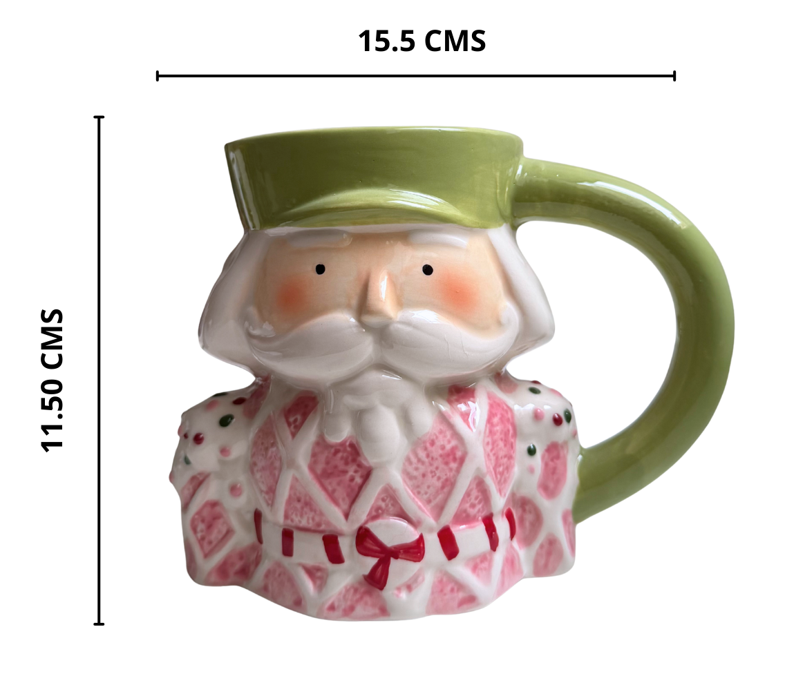 Taza Cascanueces en Colores Pasteles Verde  - Tazas Navideñas