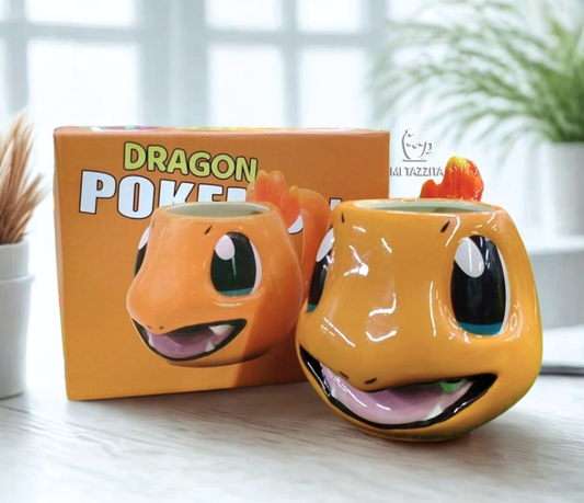 Taza Charmander con Fuego en 3D | Tazas Pokemón