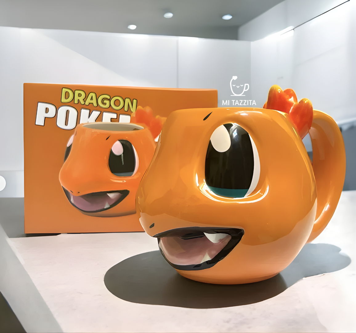 Taza Charmander con Fuego en 3D | Tazas Pokemón