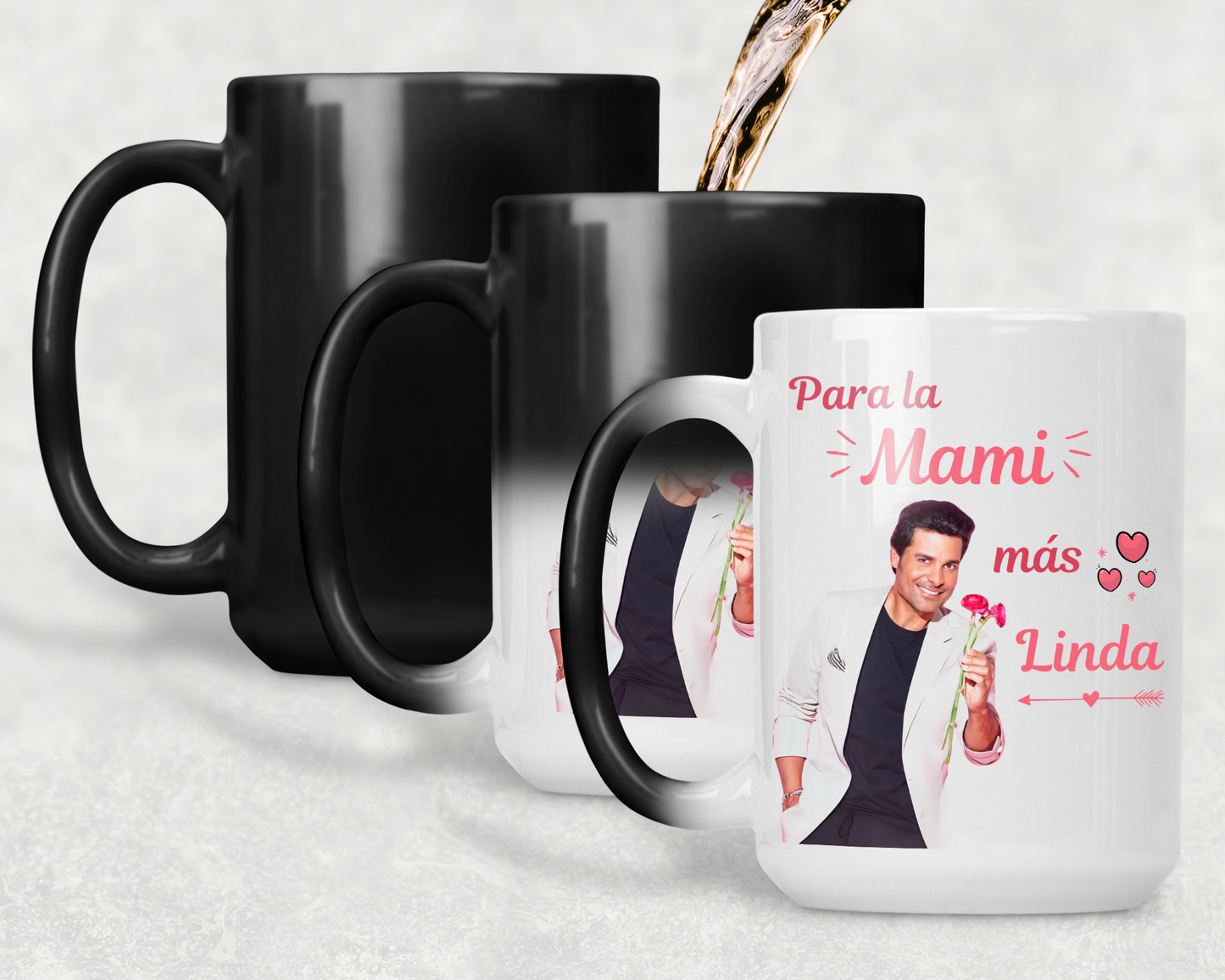 Taza Chayanne para la mami más linda  - Taza Mágica 15 oz- Taza Día de la Madre - Taza para Mamá