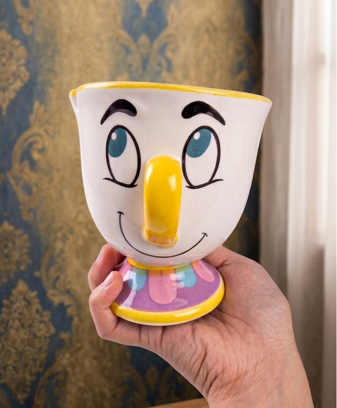 Taza Chip de la Bella y la Bestia 