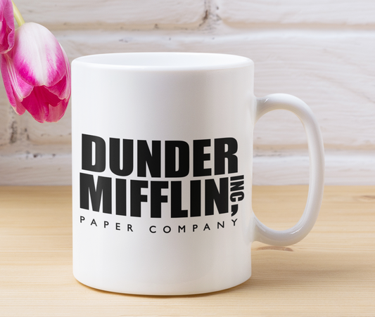 Taza Dunder Mifflin Paper Company - Taza Blanca 11 oz - Tazas The Office - Tazas de series