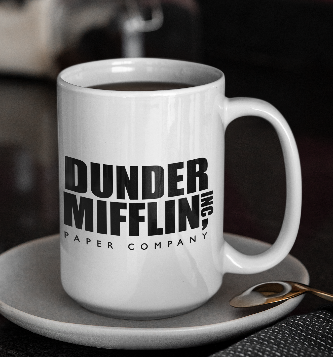 Taza Dunder Mifflin Paper Company - Taza Blanca 15 oz - Tazas The Office - Tazas de series