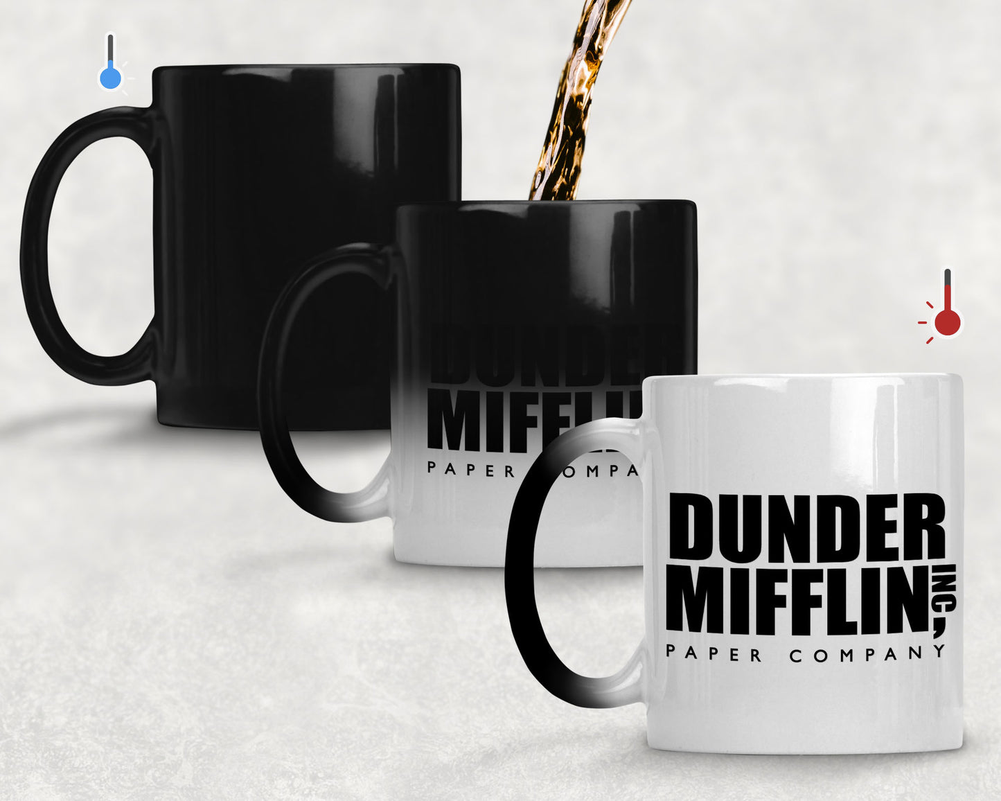 Taza Dunder Mifflin Paper Company - Taza Mágica 11 oz - Tazas The Office - Tazas de series