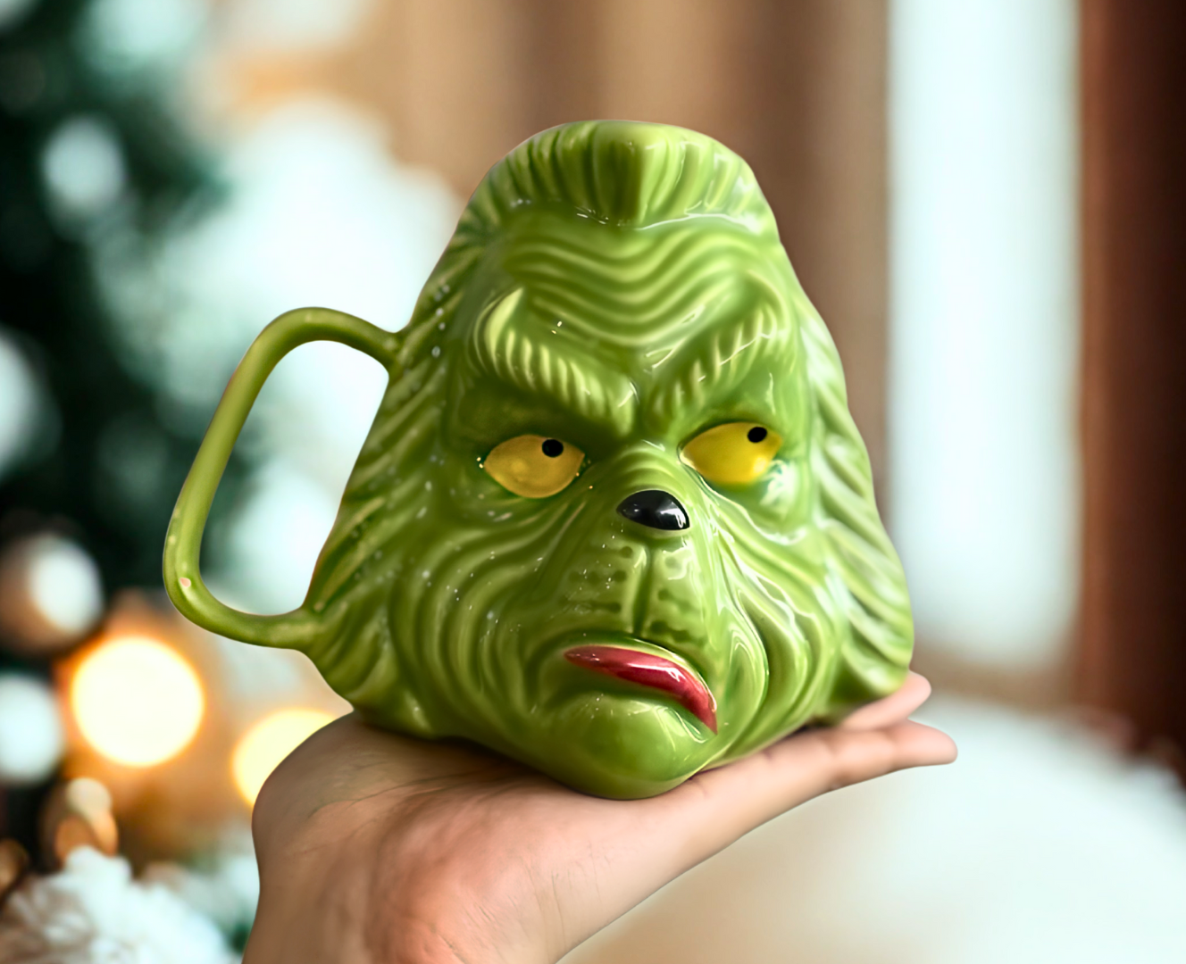 Taza El Grinch en 3D - Tazas Navideñas