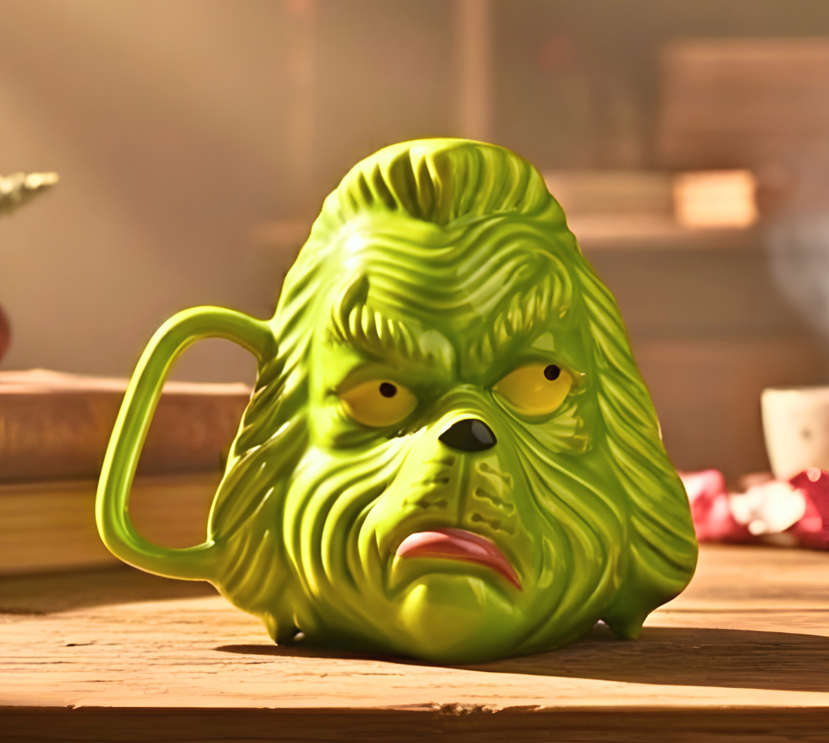 Taza El Grinch en 3D - Tazas Navideñas