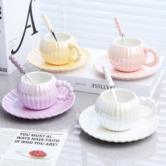 Taza Elegante Nácar Tornasolada | Tazas para Ellas 