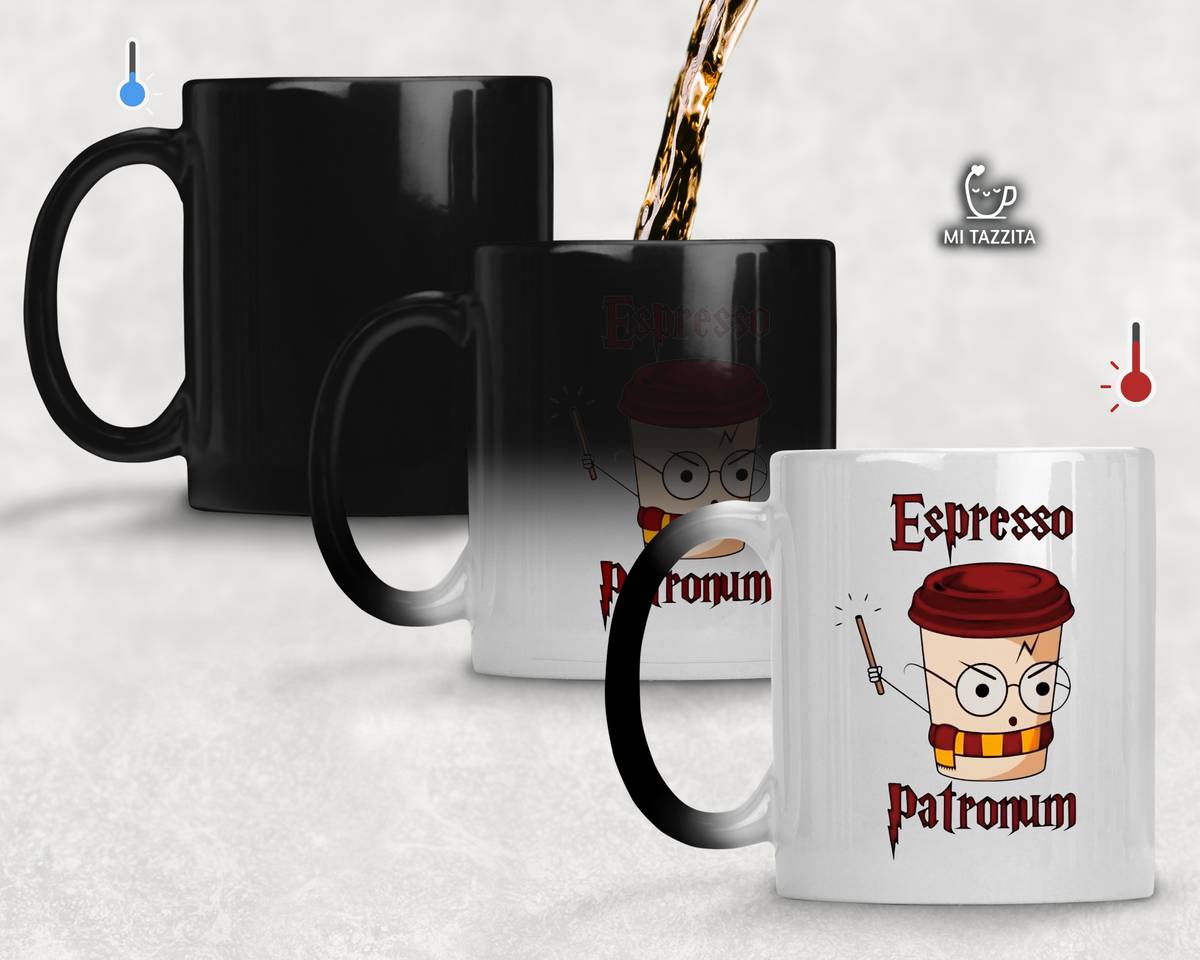 Taza Espresso Patronum | Tazas Harry Potter / Taza Magica de 11 oz.
