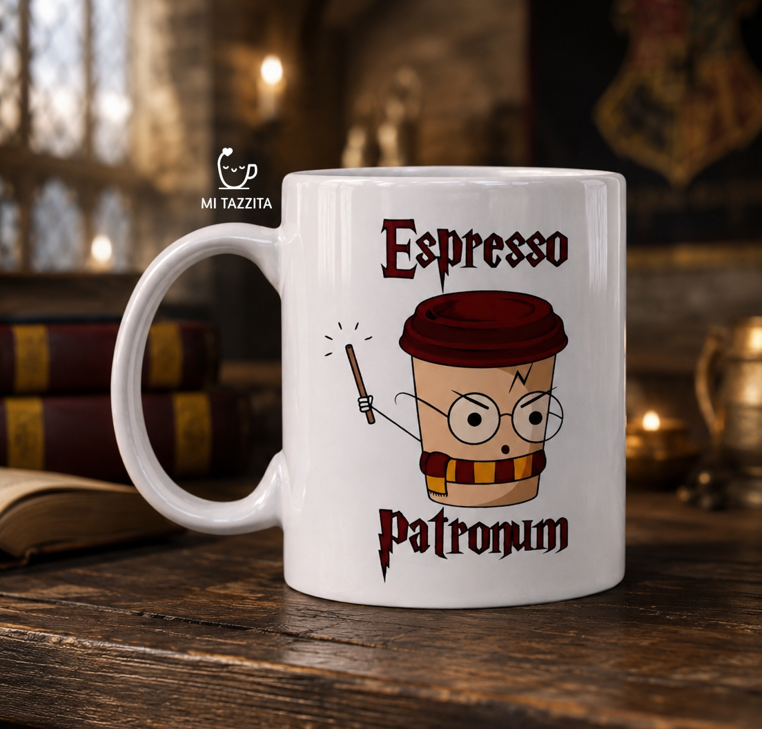 Taza Espresso Patronum | Tazas Harry Potter / Taza de 11oz