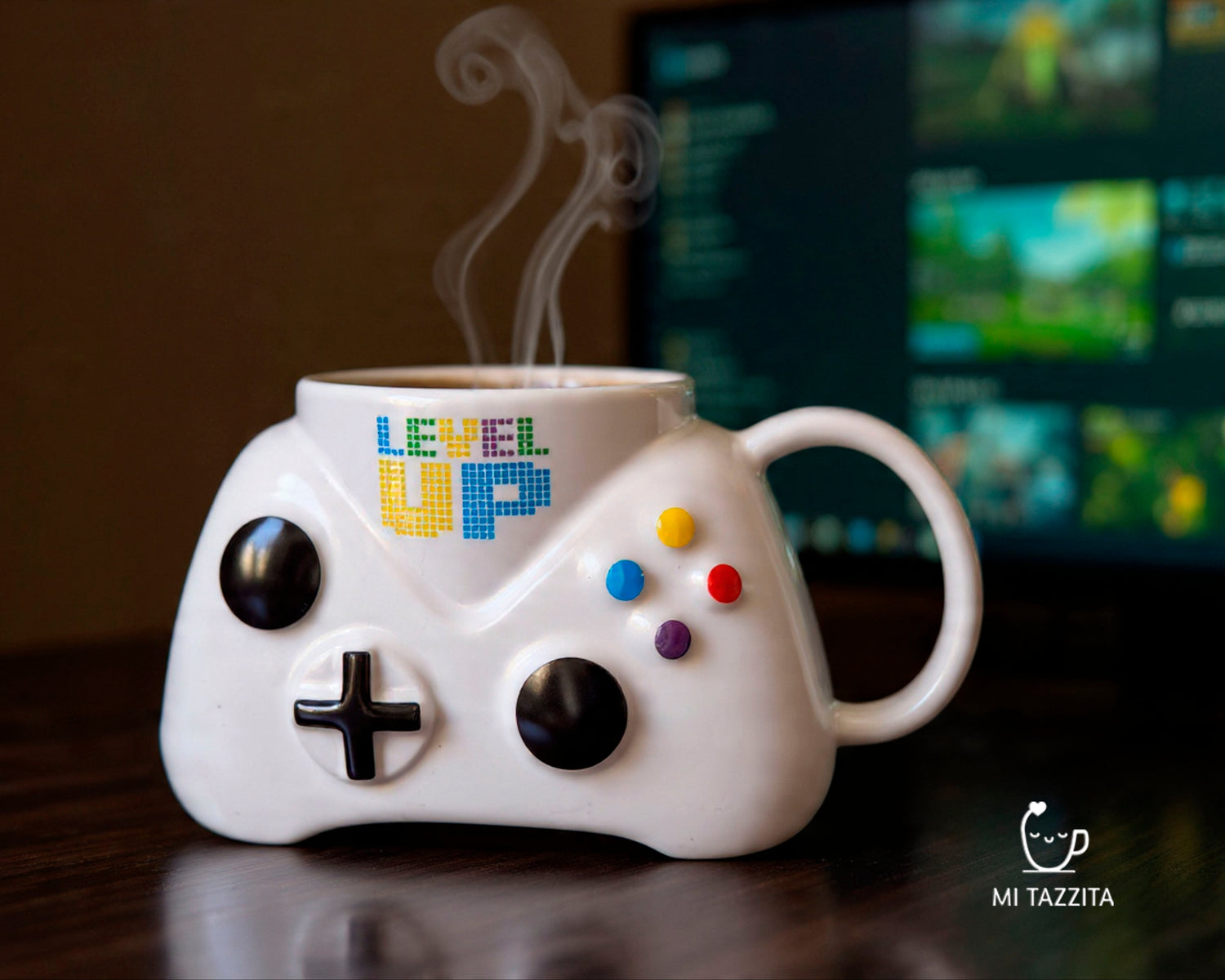 Taza Gamer Blanco - Tazas para Ellos