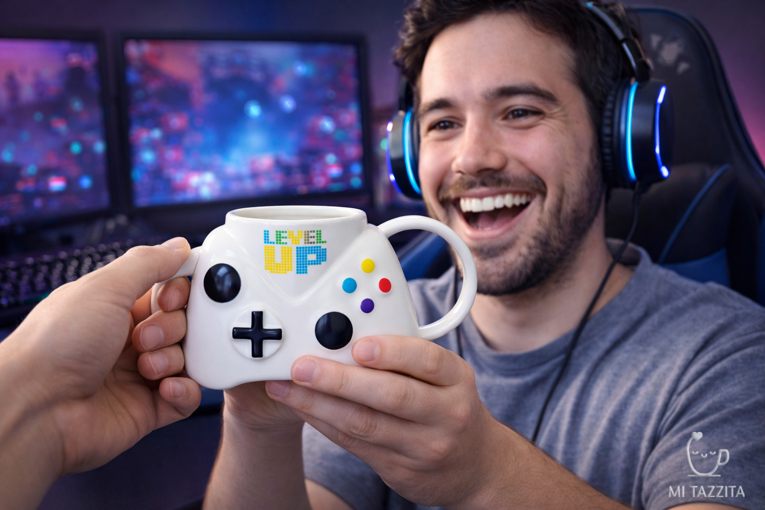 Taza Gamer Blanco - Tazas para Ellos