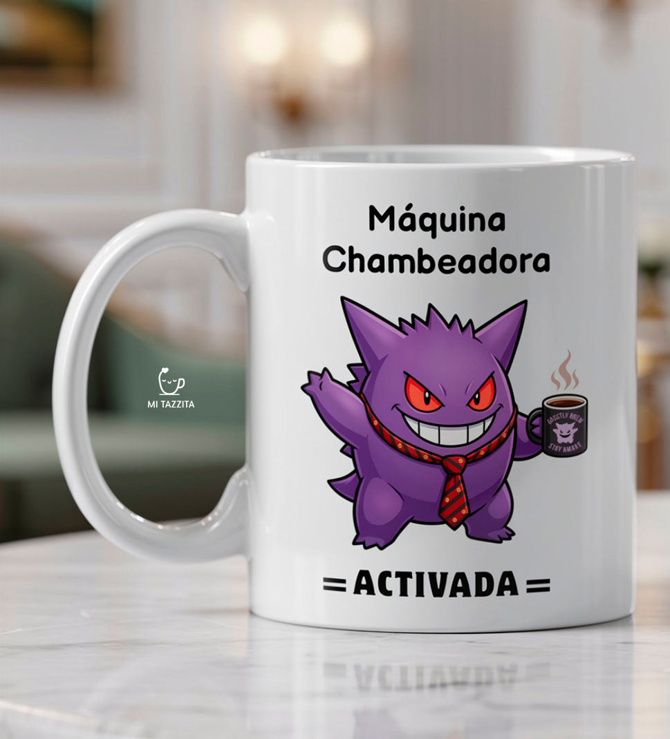 Taza Gengar Chambeador | Tazas Pokémon / Taza Blanca de 11 oz.