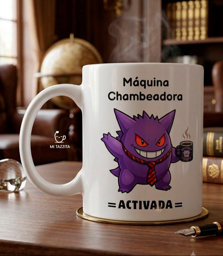 Taza Gengar Chambeador | Tazas Pokémon / Taza Blanca de 11 oz.